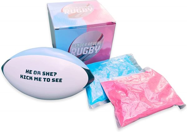 Extra Large Gender Reveal Rugby Ball