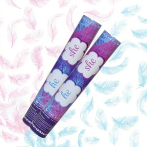 Gender Reveal Feather Cannon (Sold as a pair)