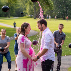 Gender Reveal Black Water Balloons